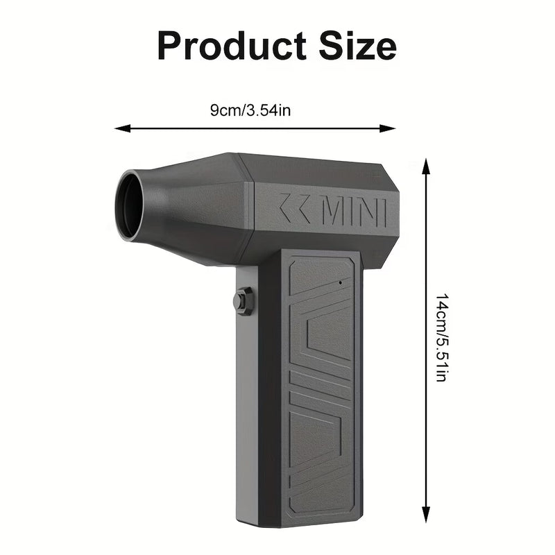 High Power Turbo Fan Portable Handheld Air Blower Brushless Motor Camping Cooling Fan-3