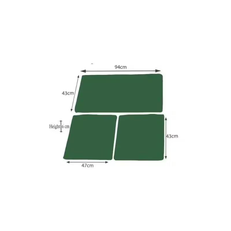 3 Piece Rattan Garden Furniture Cushion Set Waterproof Seat Pads for Patio Sofa & Chairs Outdoor