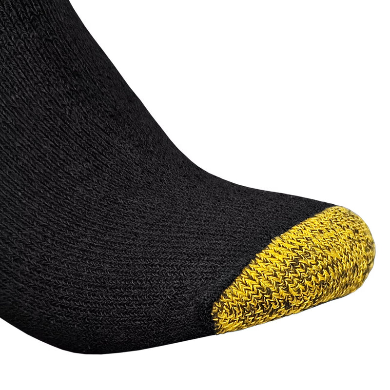 ELAFY Men’s Work Socks Pack of 5 – Cotton Rich Cushioned Crew Socks with Reinforced Heel & Toe, Size 6–11-3