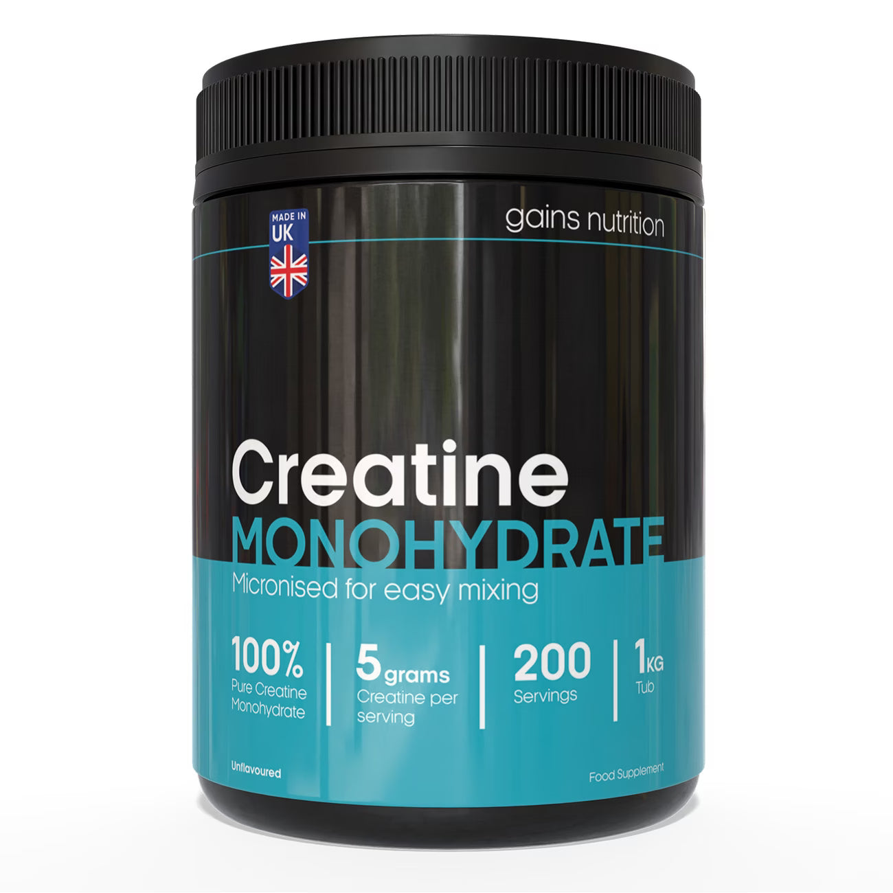 1KG Creatine Monohydrate Powder – 100% Pure Micronized Creatine, 200 Servings (5g) for Strength, Performance & Muscle Growth-1