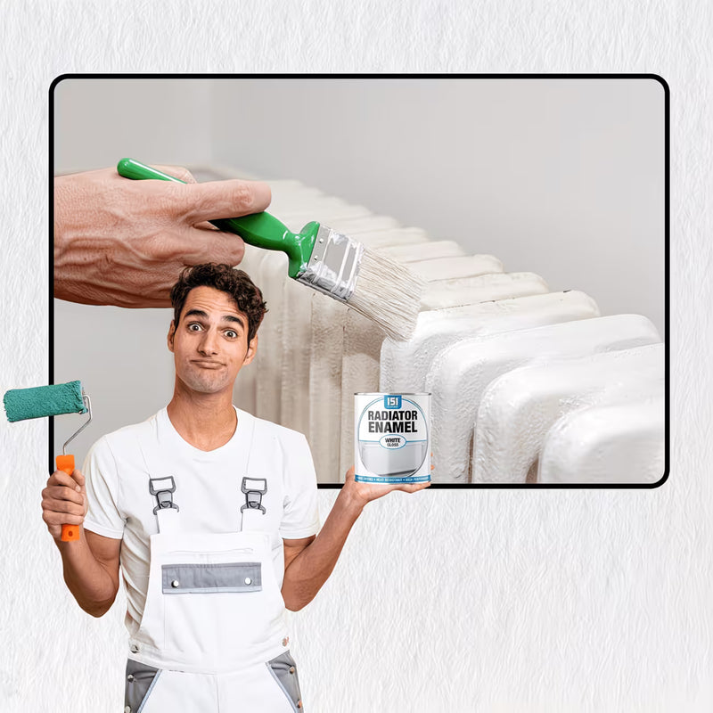 151 Radiator Enamel White Gloss Varnish 300ml – Heat Resistant High-Gloss Paint for Radiators &amp; Metal-5