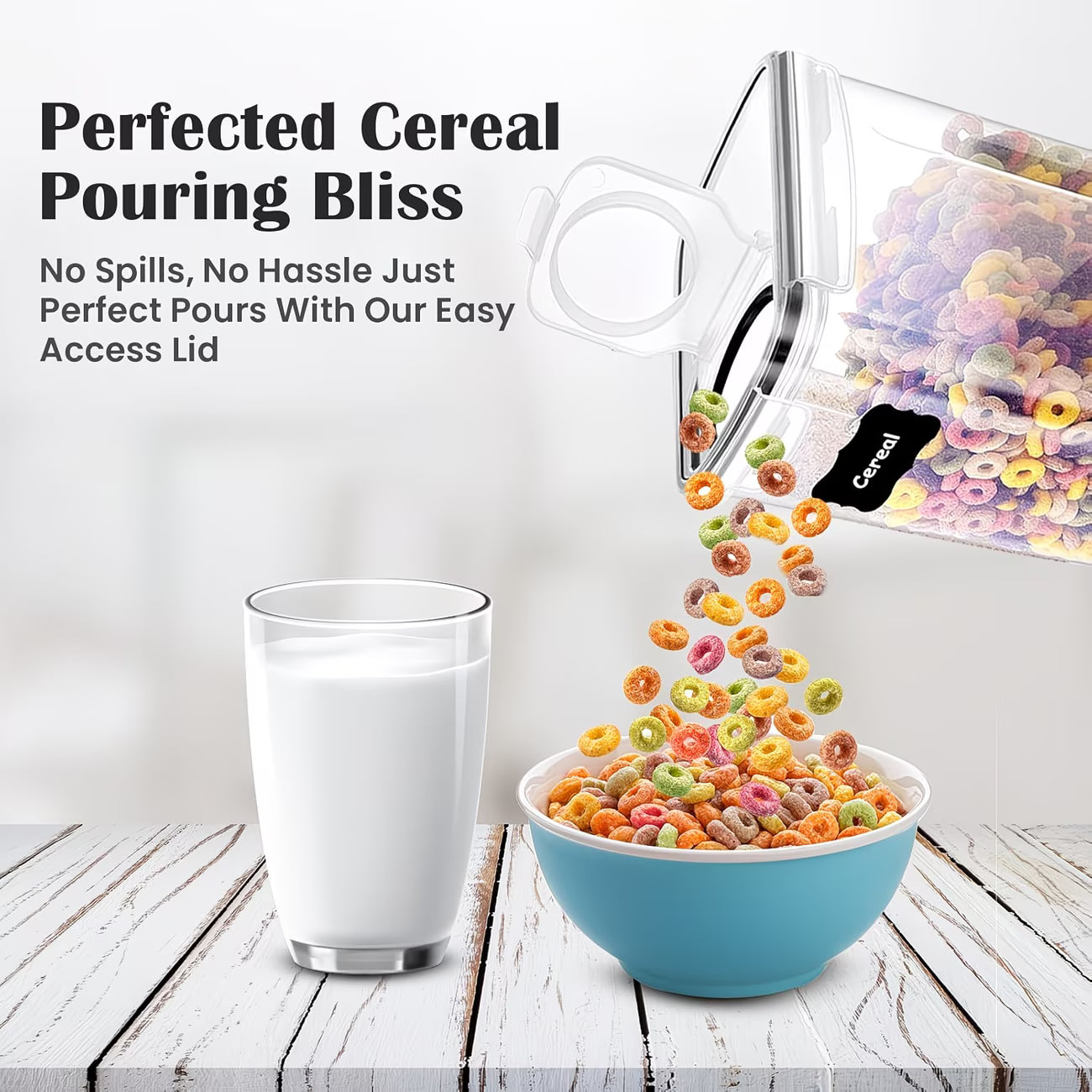 Airtight Food Storage Containers Set of 10 – BPA-Free Leakproof 4-Way Lock Lids for Dry Food-6