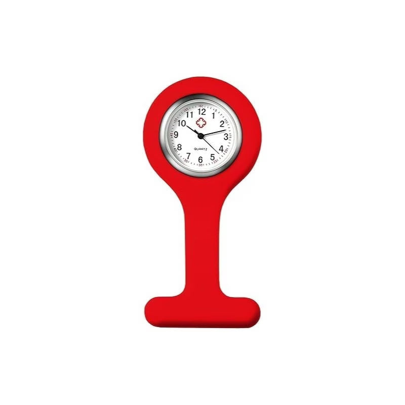 ATEK Silicone Nurse Fob Watch with Brooch Clip Medical Pocket Watch for Nurses-3