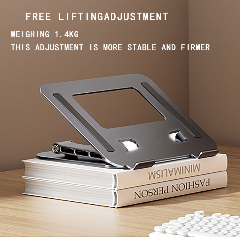 Adjustable Foldable Laptop Stand Portable Ergonomic Riser for 10-15.6 Inch Laptops Ventilated Cooling-6