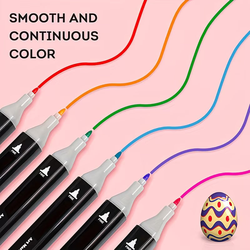 80–262 Colour Dual Tip Art Markers – Professional Alcohol-Based Pens for Sketching & Illustration-9