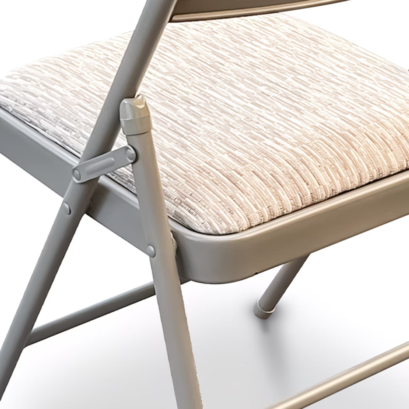 Deluxe Folding Padded Chair with Backrest, Heavy Duty Steel Frame for Home, Office, Garden & Desk Use-7