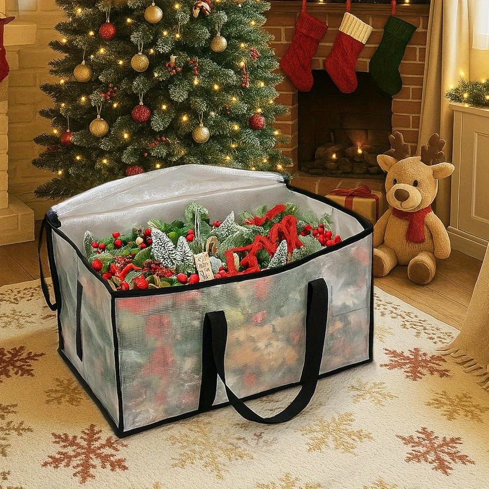 4 Pack / 8 Pack 90L Large Moving Storage Bags – Heavy Duty Transparent Totes with Backpack Straps (73x37x34cm)-6