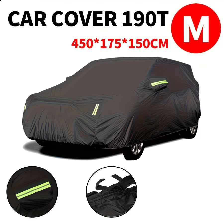Heavy Duty Universal Car Cover – All-Weather Outdoor Protection from Rain, Snow & UV-10