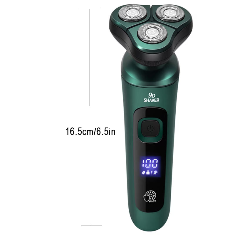 4-in-1 Men Electric Shaver LCD Display 3D Floating Head Beard Trimmer USB Rechargeable-3