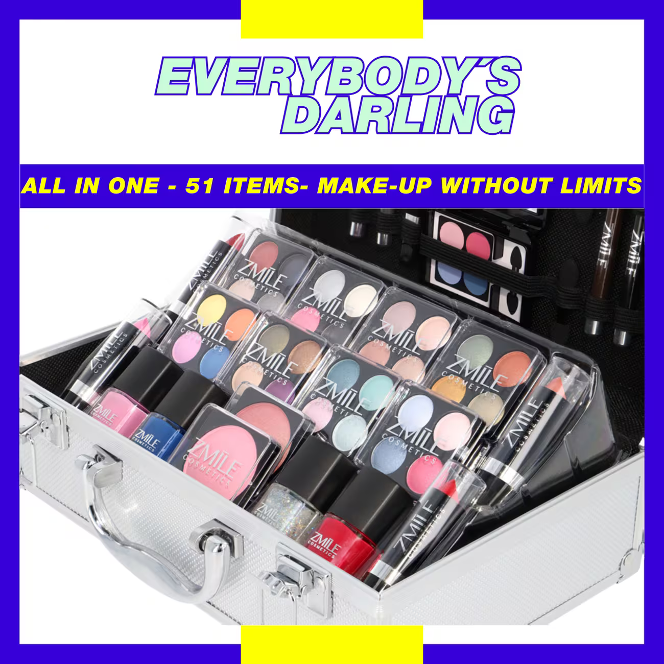 51 Piece Vegan Makeup Set – Everybody’s Darling Cosmetic Case with Travel-Friendly Beauty Kit & Gift Box-5