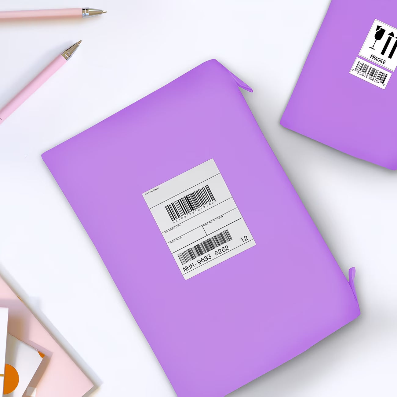 50 Pack Purple Mailing Bags Mixed Sizes – Waterproof Self Seal Poly Postal Bags for Shipping & Packaging-3