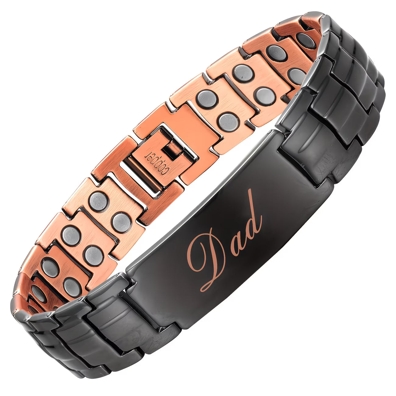 Magnetic Copper Bracelet for Men – Adjustable Copper Bangle Father’s Day Gift for Dad-1
