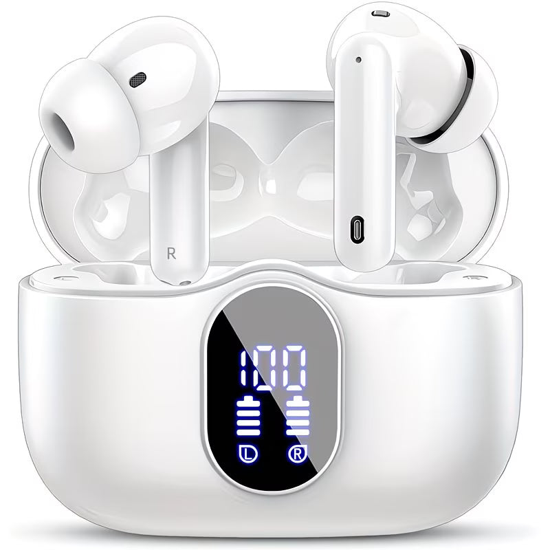 Wireless Earbuds Bluetooth 5.3 – Bass Stereo Headset with Noise-Cancelling Mic, LED Display, 36H Playtime-8