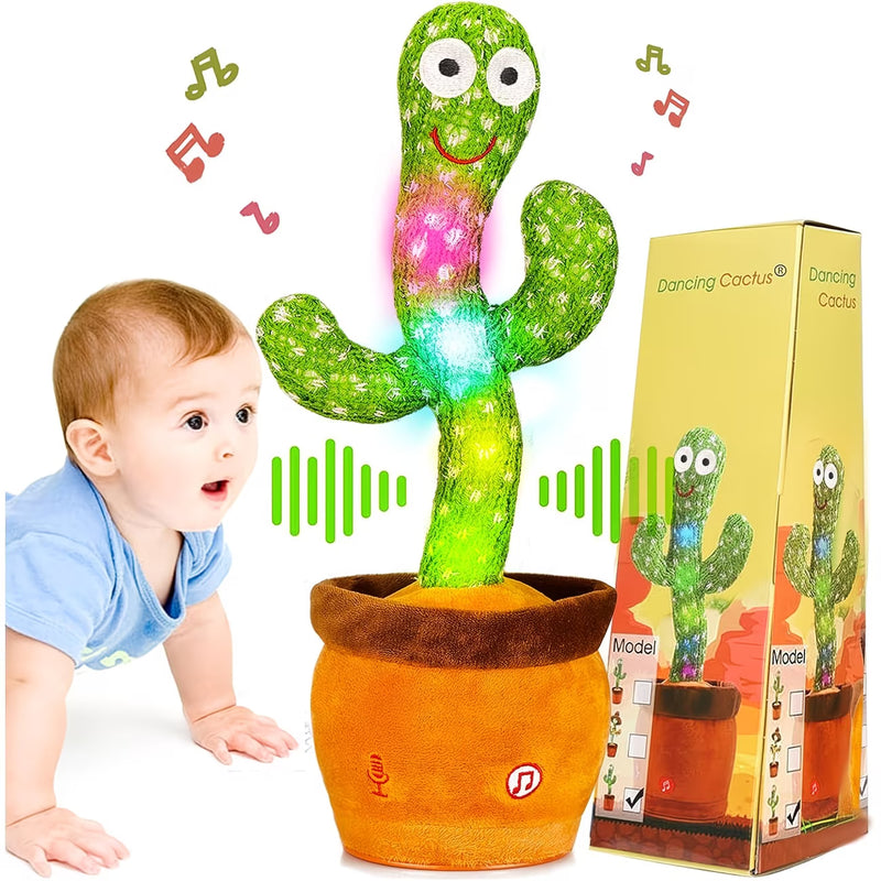 Dancing & Talking Plant Toy with Lights – Singing, Repeating Interactive Toy, Rechargeable Battery, Fun Christmas & Birthday Gift-1