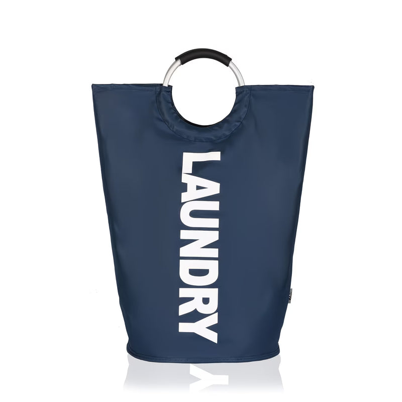 Large 82L Laundry Basket Foldable Hamper with Soft Handles for Bedroom Bathroom Dorm Storage-1
