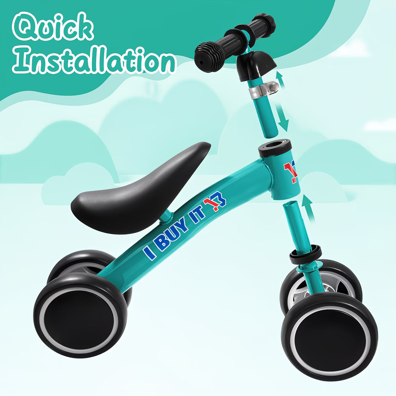 Toddler Balance Bike No Pedals – First Training Bike Age 1–2 Indoor Outdoor-4