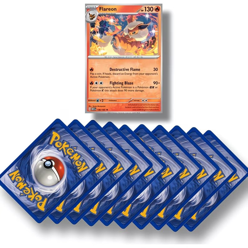Genuine Pokémon Cards – TCYM Mystery Pack with Guaranteed Holo & Rare, Authentic Trading Card Booster-5