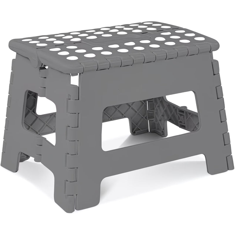 9-Inch Folding Step Stool – Foldable & Collapsible with Carry Handle, Anti-Skid Footpad for Home & Travel-2