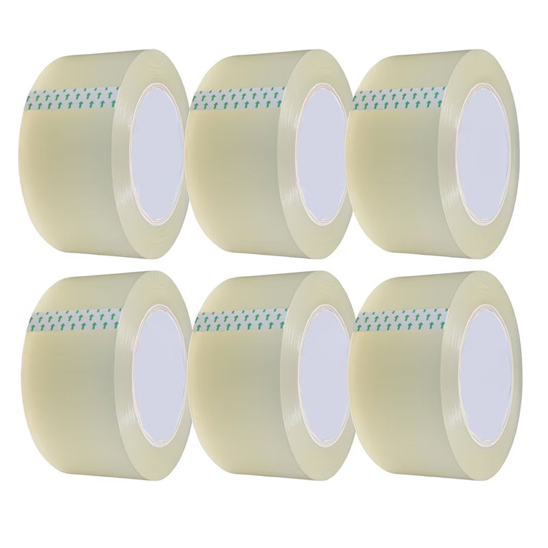 6 Pack Heavy Duty Packaging Tape 48mm x 66m – Strong Clear Self-Adhesive Parcel & Moving Box Tape-1