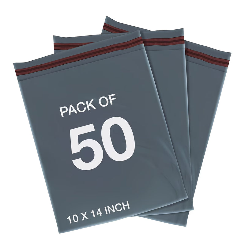 Grey Mailing Bags 50 Pack – Self-Seal Waterproof Poly Mailers for Shipping & Packaging (Multi Sizes)-3