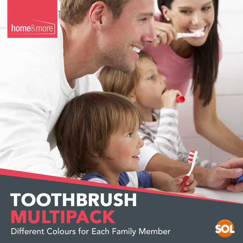 8 Pack Soft Bristle Toothbrush Set Adults Manual Toothbrushes Ergonomic Handle-8