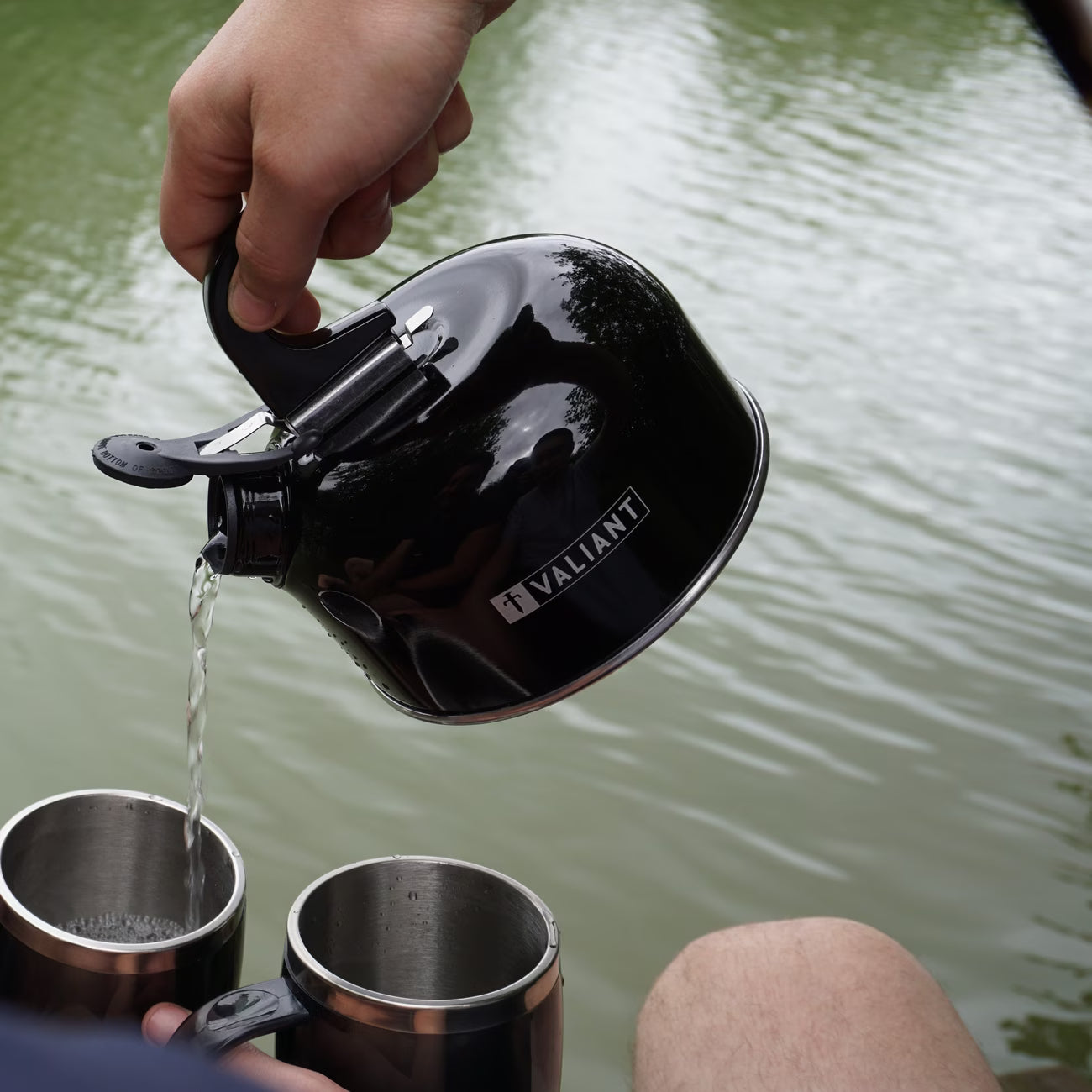 Valiant 1 Litre Camping Kettle – Lightweight Aluminium Whistling Kettle for Gas Burners, Camping & Outdoor Use-7