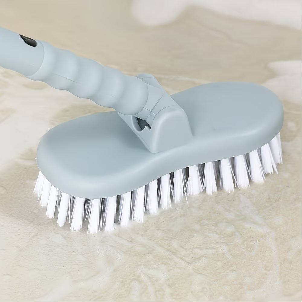 Adjustable Floor Scrubbing Brush 38.5" – Rotating Head Stiff Bristle Grout & Tile Cleaner-3
