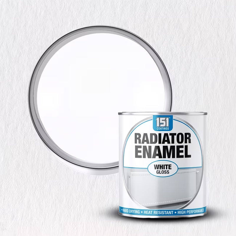 151 Radiator Enamel White Gloss Varnish 300ml – Heat Resistant High-Gloss Paint for Radiators &amp; Metal-4