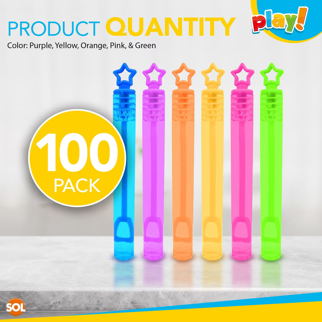 20/100 Mini Bubble Wands for Kids Party Bag Fillers Colourful Bubble Tubes for Birthday Parties & Events-11