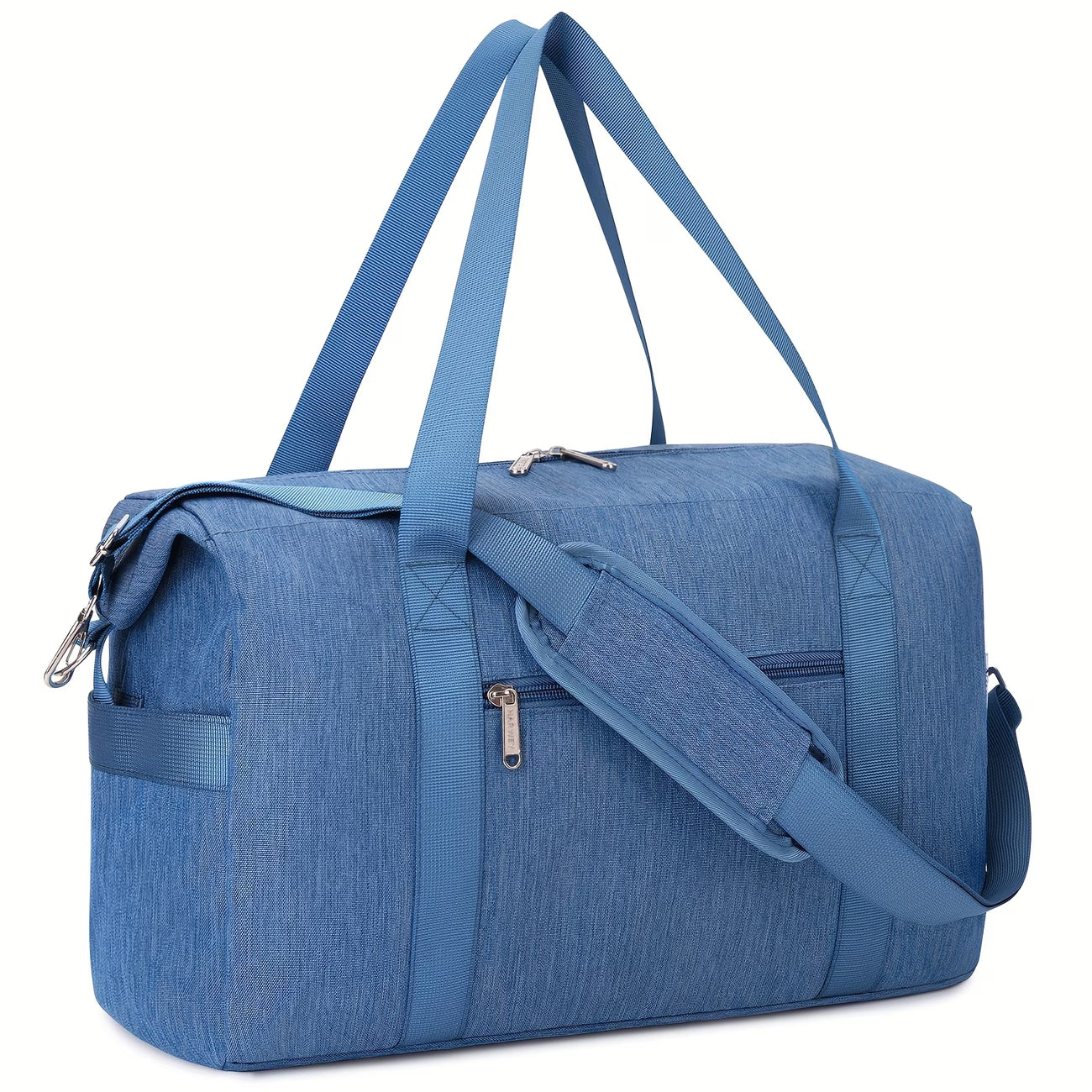 Cabin Bag 20L Underseat Travel Duffel – Lightweight Foldable Holdall with 6+1 Pockets & Detachable Strap 40x20x25-10