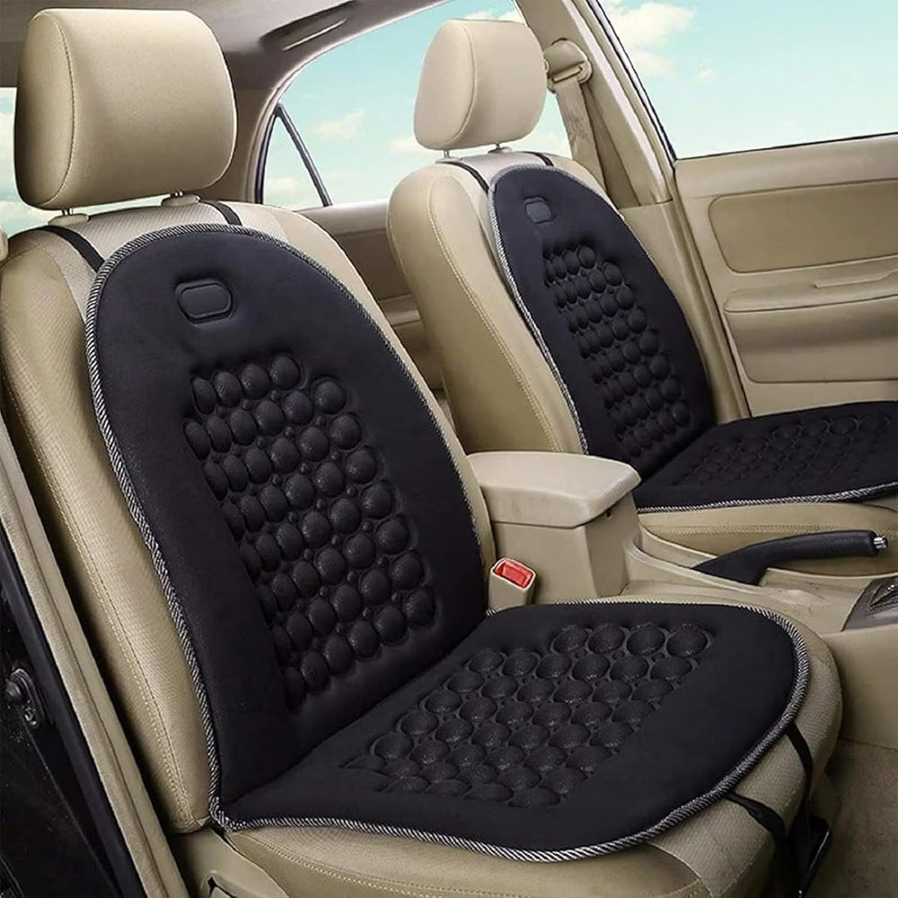 2 Pack Universal Car Seat Cushions Black Front Seat Pads Comfortable Cover for Car Office Chair-1