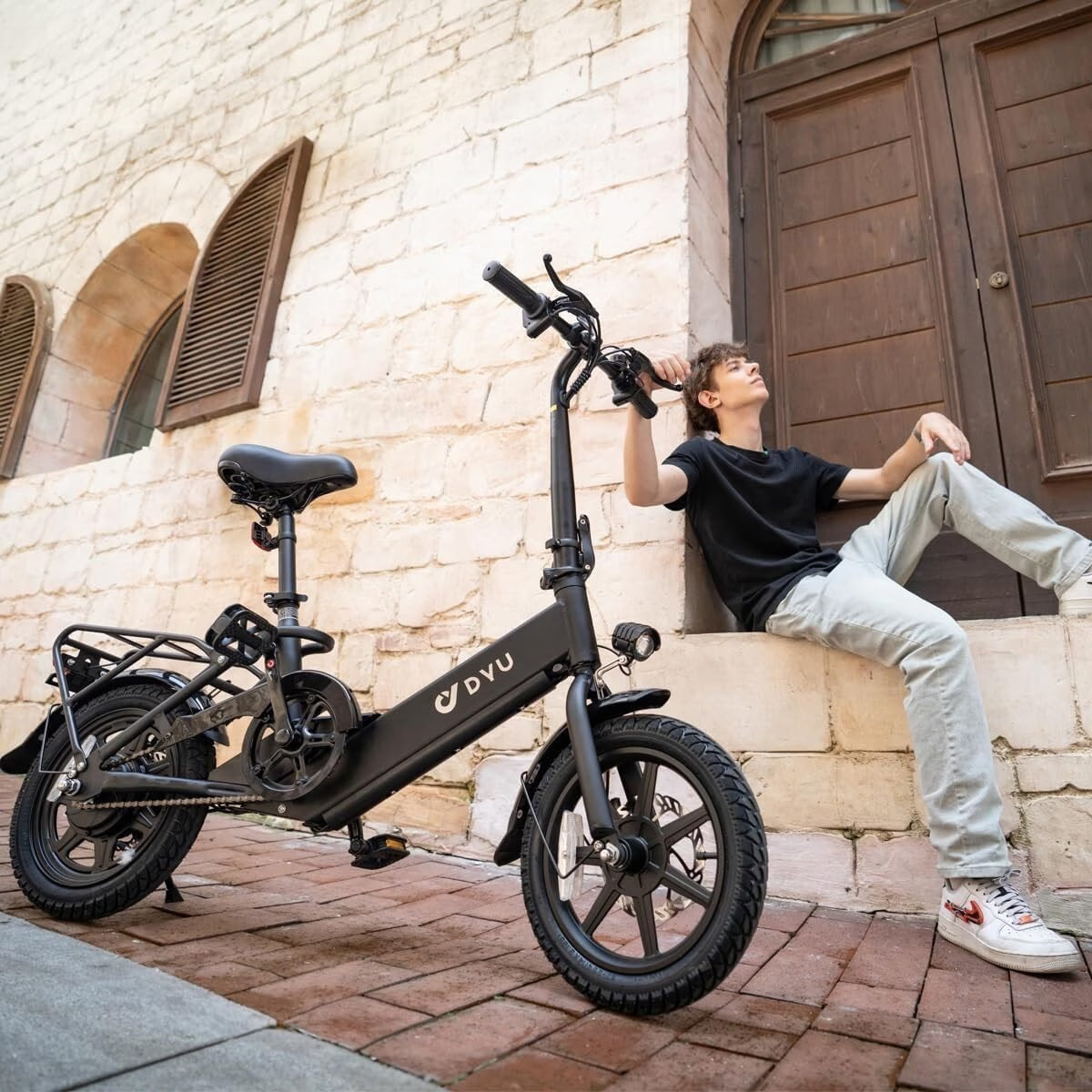 DYU C3 14" Foldable Electric Bike 250W Motor 36V Battery City Commuter eBike