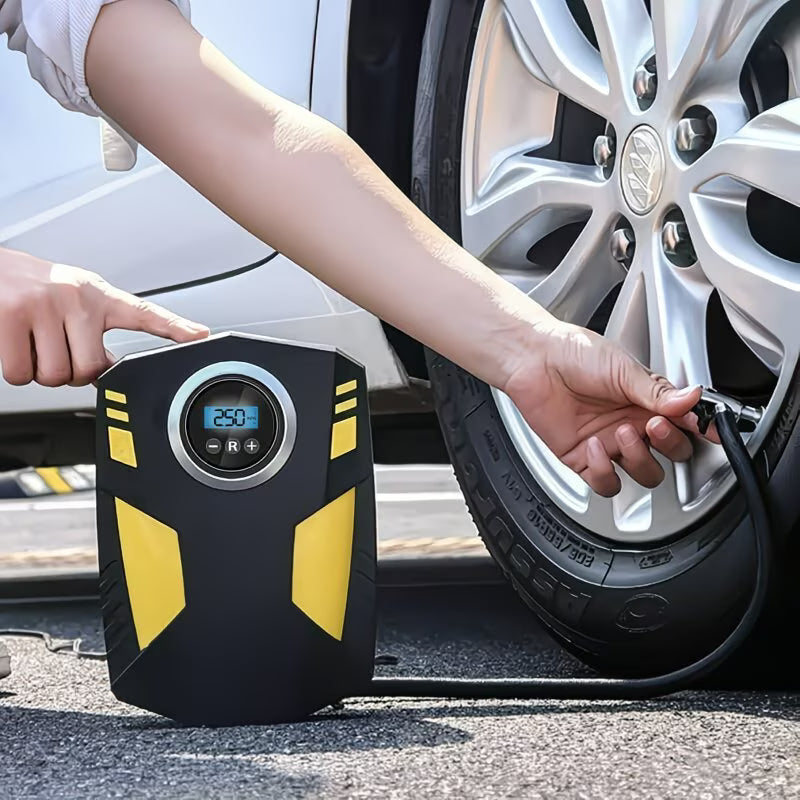 Digital Tyre Inflator 150PSI Portable Electric Air Compressor with LCD & LED Light-6