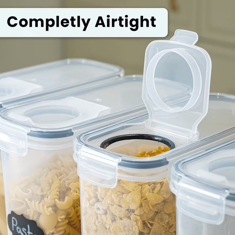 Airtight Food Storage Containers Set of 10 – BPA-Free Leakproof 4-Way Lock Lids for Dry Food-11