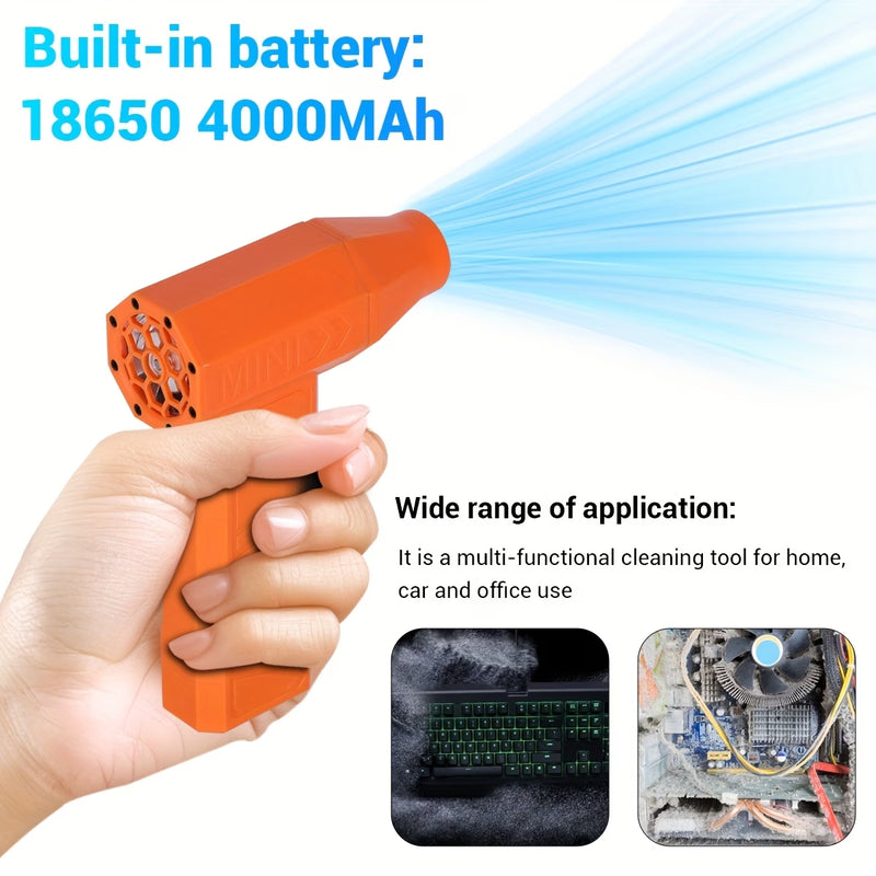 High Power Turbo Fan Portable Handheld Air Blower Brushless Motor Camping Cooling Fan-9