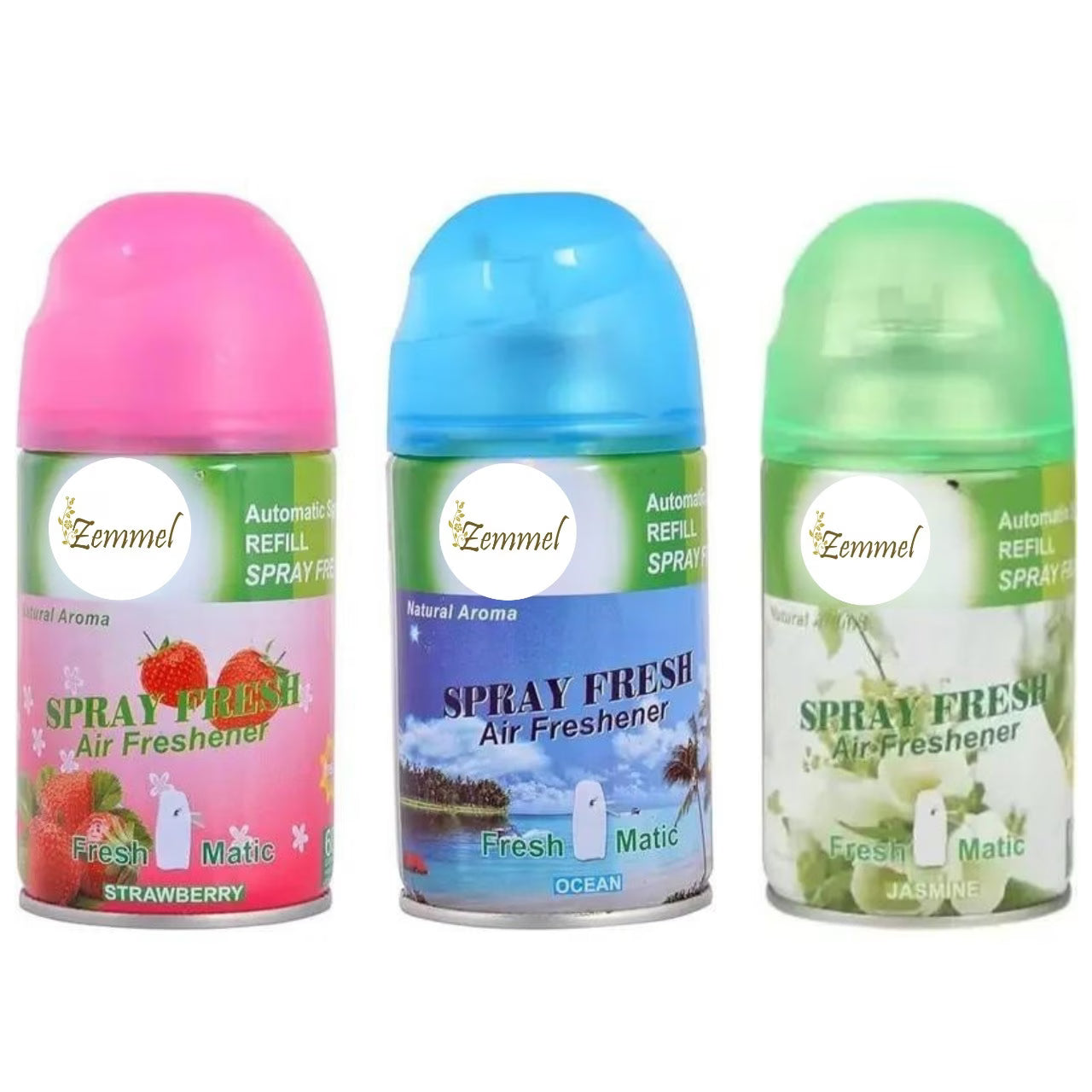 3 Psc Air Freshener Refill for Fragrance Dispenser Three Fragrances Jasmine Lavender
