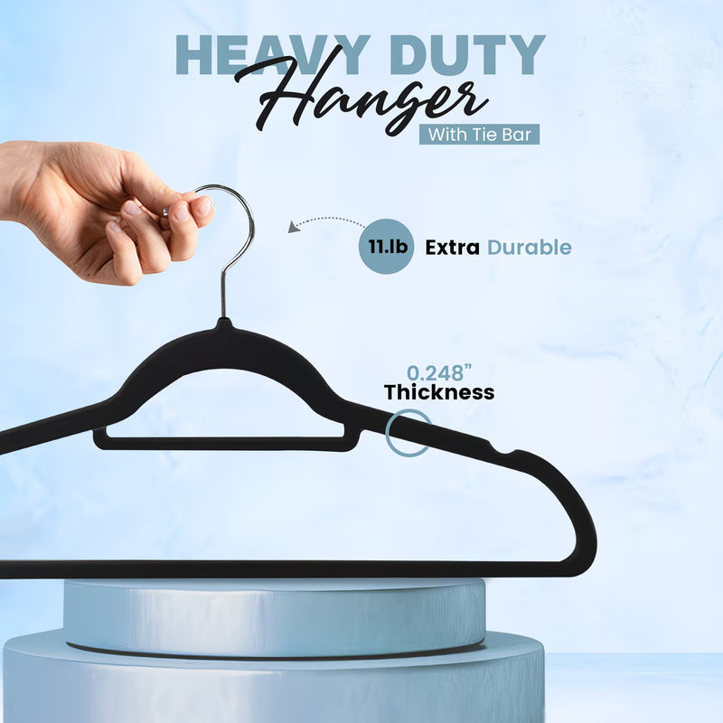 Utopia Home Velvet Hangers 20 Pack – Non-Slip Slim Clothes Hangers with 360° Swivel Hook-4