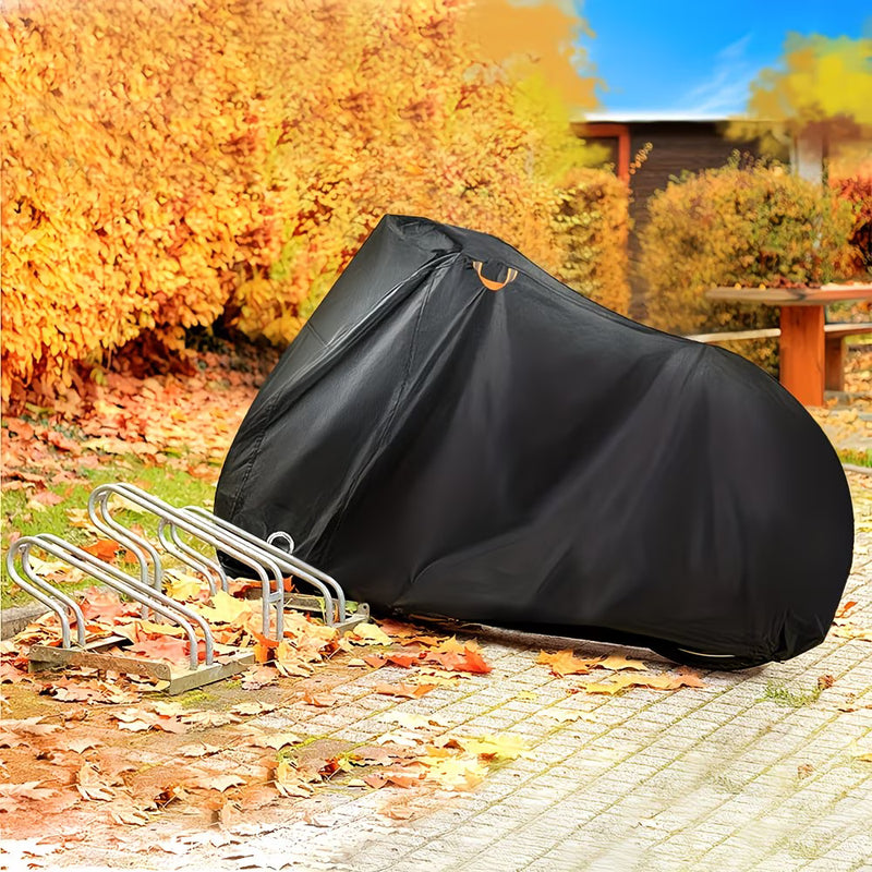 Waterproof Bike Cover for Outdoor Storage – UV & Dust Protection, Fits 1–2 Bikes, Lock Holes & Storage Bag Included-7