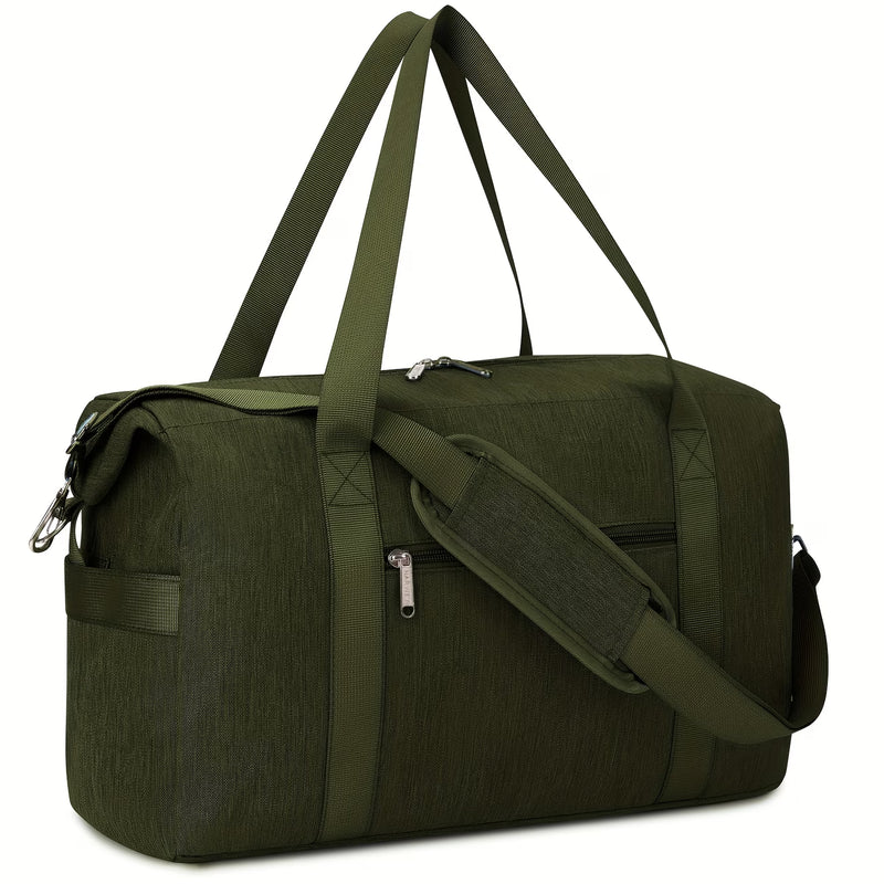 Cabin Bag 20L Underseat Travel Duffel – Lightweight Foldable Holdall with 6+1 Pockets & Detachable Strap 40x20x25-12