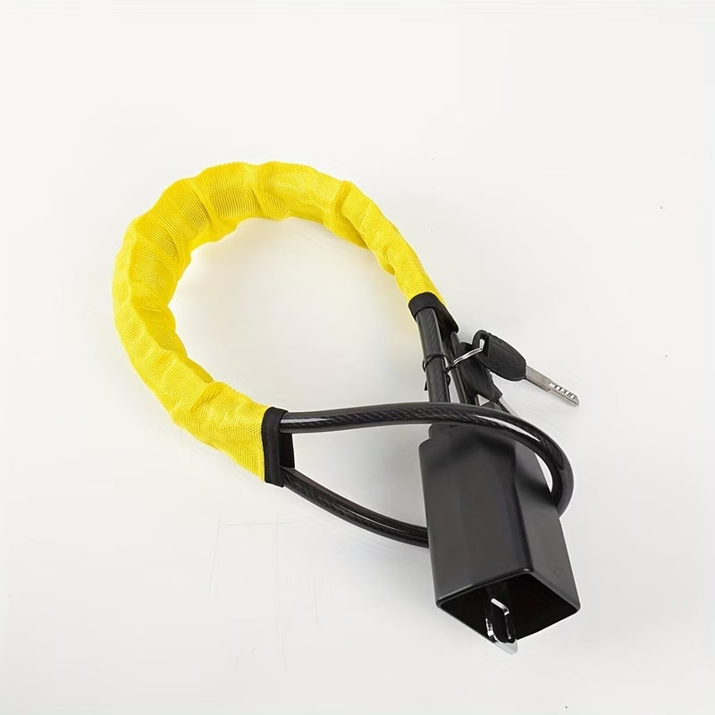 Heavy Duty Car Steering Wheel Lock Anti Theft Braided Steel Cable Security Lock with Key-7