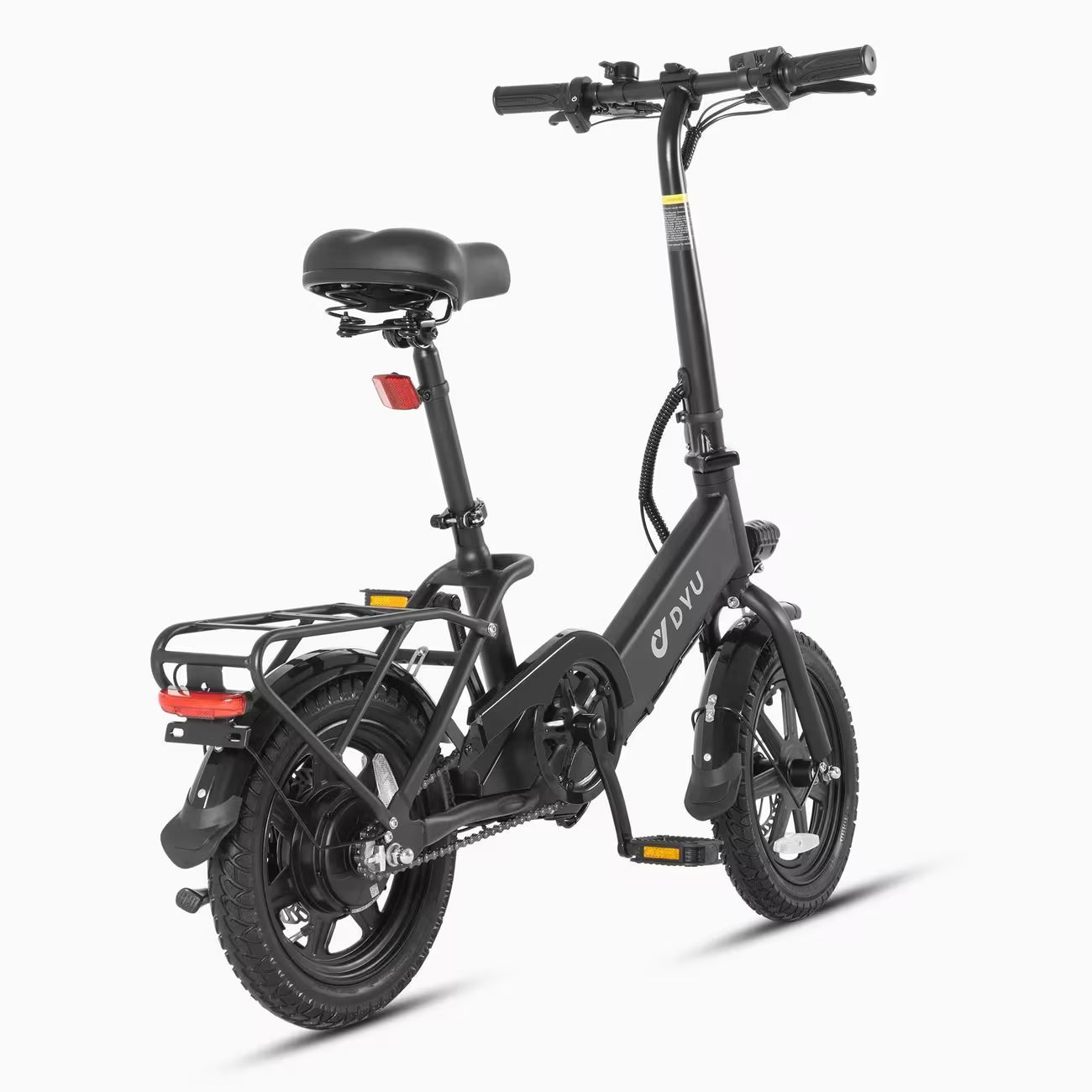 DYU C3 14" Foldable Electric Bike 250W Motor 36V Battery City Commuter eBike-5