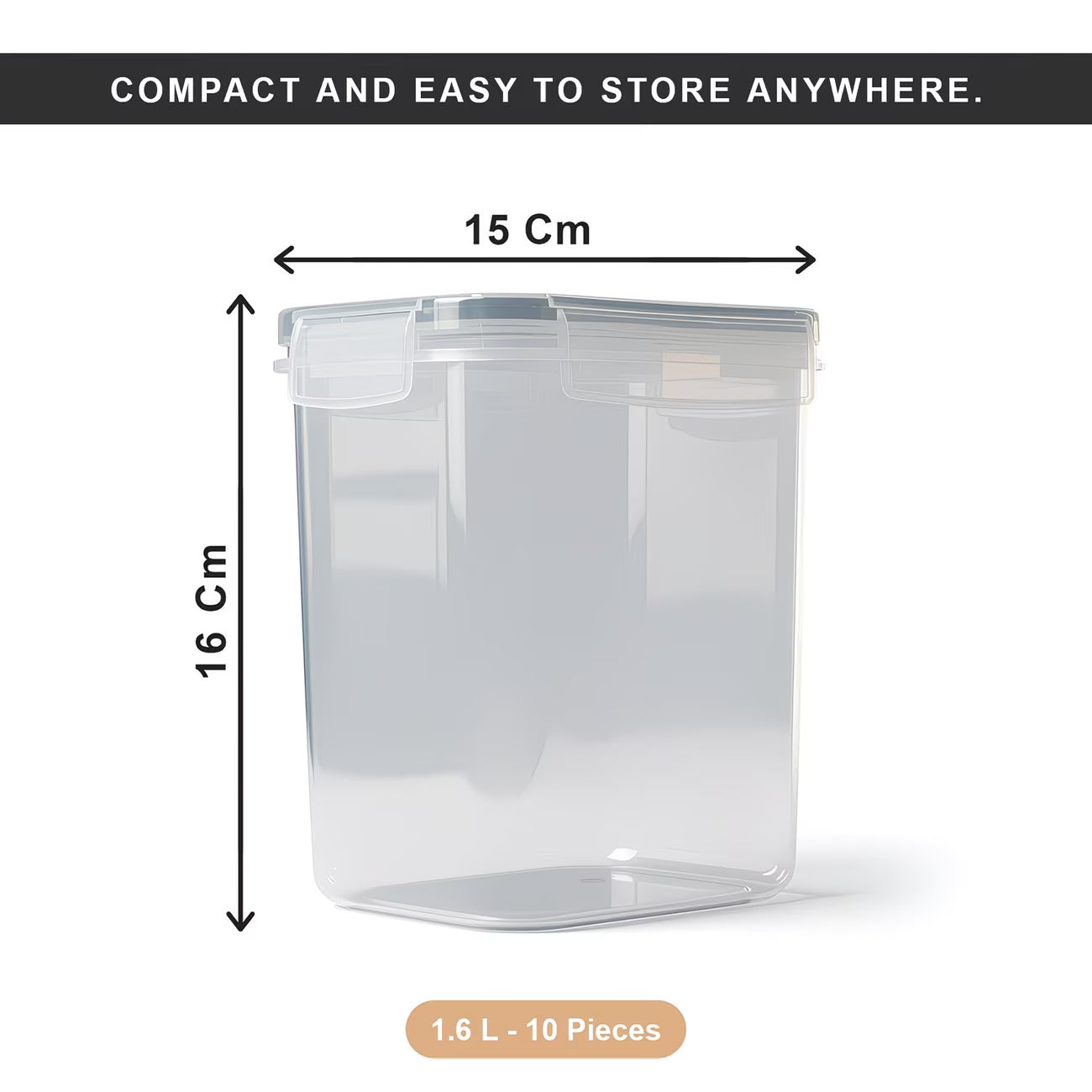 Airtight Food Storage Containers Set of 10 – BPA-Free Leakproof 4-Way Lock Lids for Dry Food