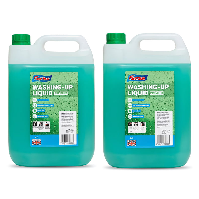 EasyClean Washing Up Liquid 5L Refill – Lemon Non-Bio Dish Wash Cleaner for Kitchens-7