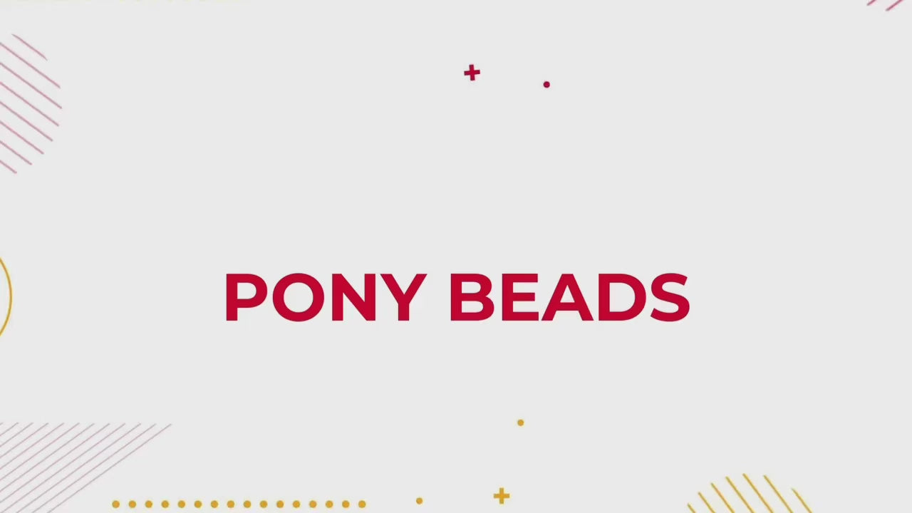1000 Mixed Pony Beads for Jewellery Making 9x6mm Acrylic Craft Beads Assorted Colours for Bracelets Necklaces DIY Crafts-2