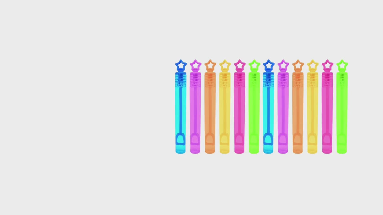 20/100 Mini Bubble Wands for Kids Party Bag Fillers Colourful Bubble Tubes for Birthday Parties & Events-2