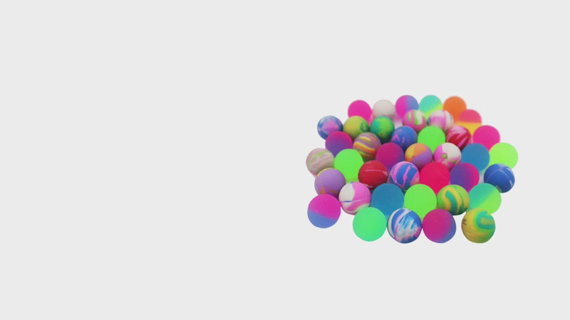 35 or 70 Pack Rubber Bouncy Balls 24mm Kids Party Bag Fillers Colourful High Bounce Toy Set-2