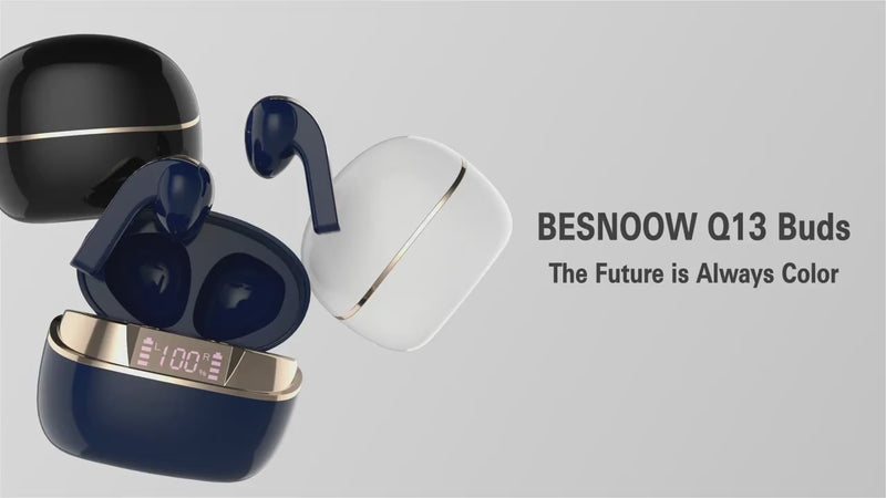 Q13 Wireless Earbuds Bluetooth Earphones with ENC Noise Cancelling 50H Playtime LED Display USB-C-2